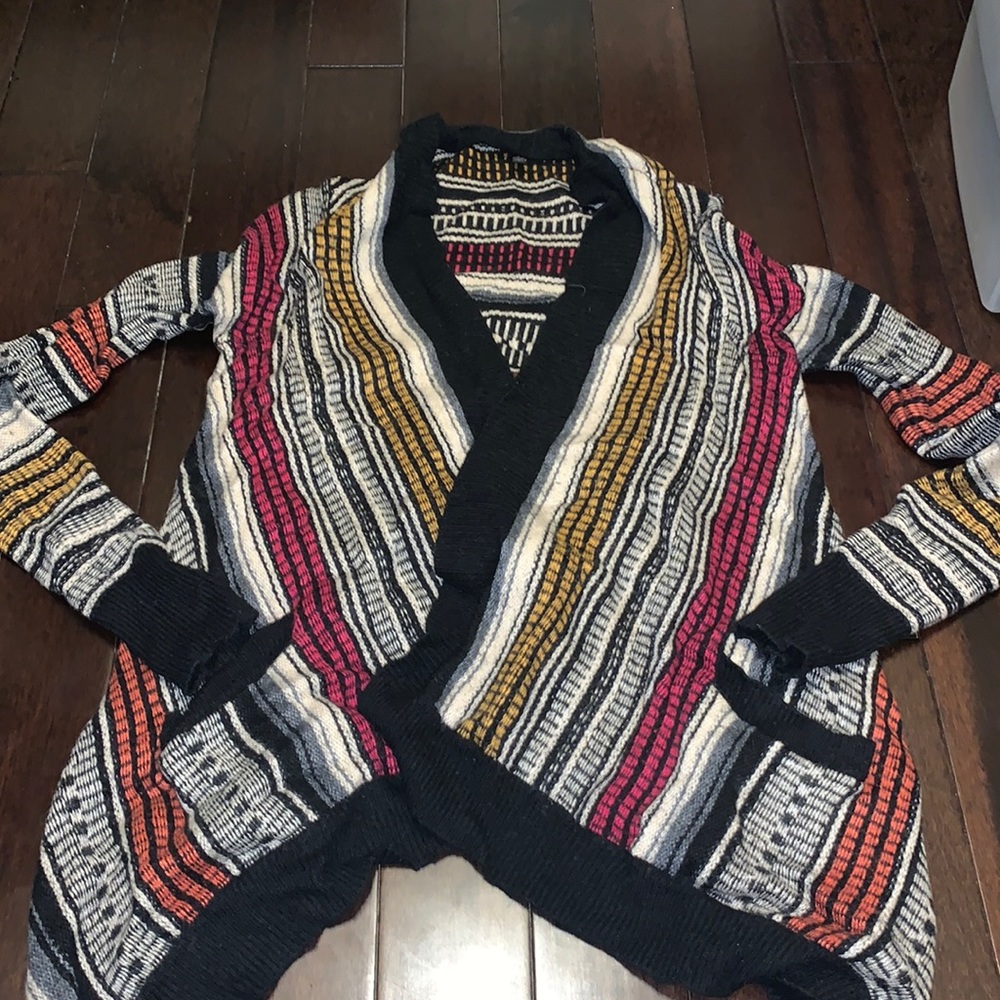 BCBG Maxazaria Avene Open Cardigan Sweater Size Small.